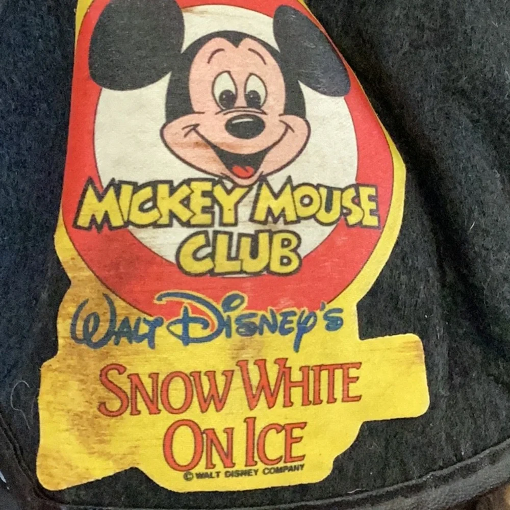 🏰 Vintage MICKEY MOUSE CLUB Ears SNOW WHITE ON ICE